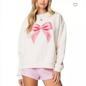 Edikted Bow Sweatshirt! NWT